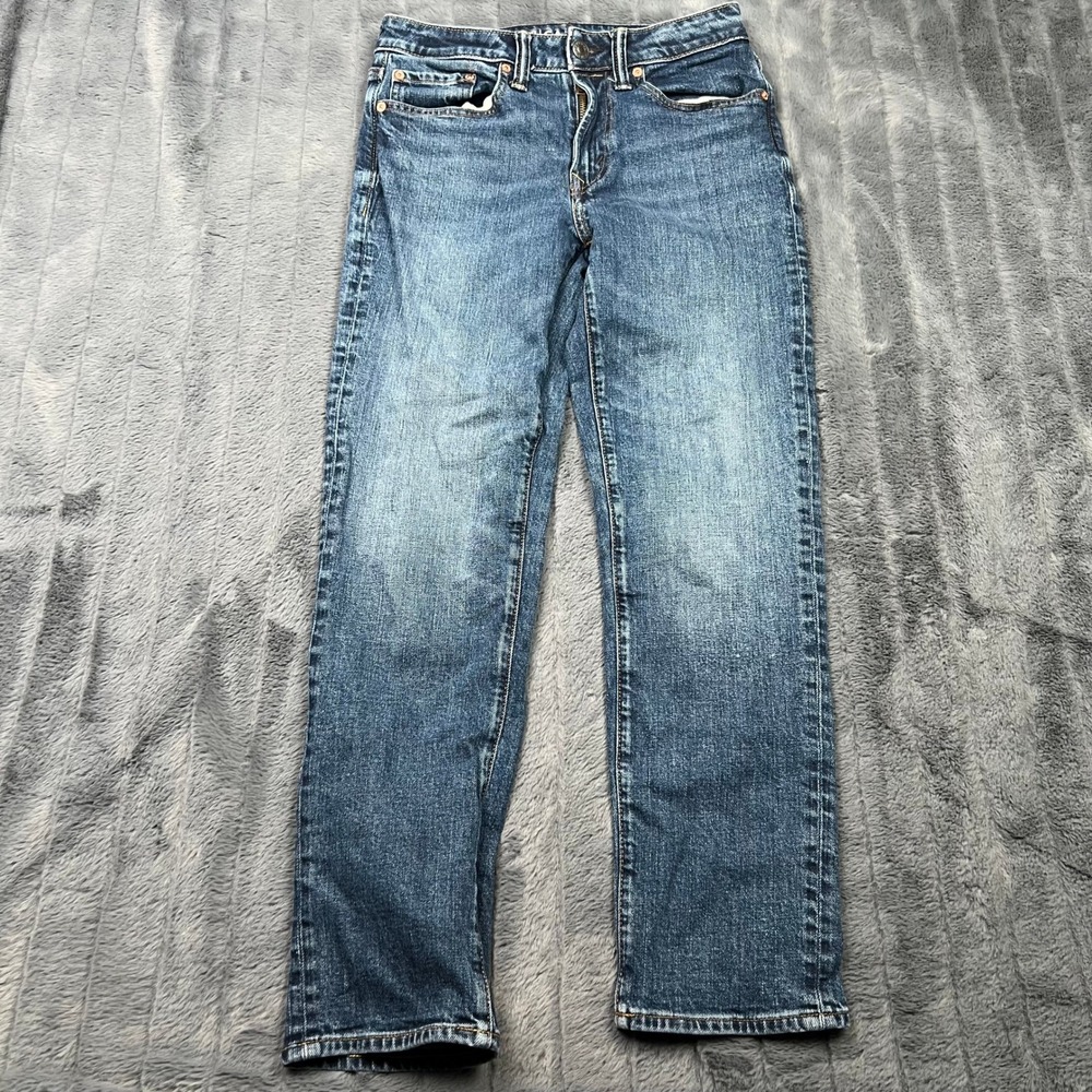 American Eagle Airflex+ Slim Straight Jeans Mens 28x30 Medium Wash Blue Denim